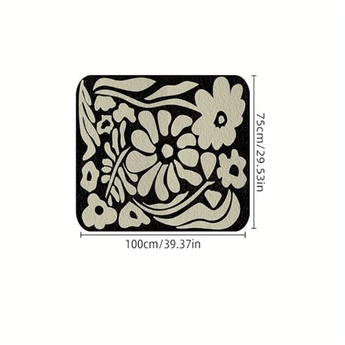 Universal Car Trunk Mat 29" x 39", Irregular Flowers All Weather Trunk Protection Cargo Liner, Durable Cargo Mat Rear Trunk Liner, Stylish Vehicle Interior Accessories Suitable for Most Car Models - color: Irregular Flowers