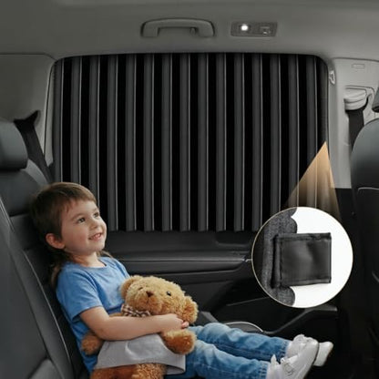 Car Side Window Sun Shades, Magnetic 2PCS Car Privacy Window Shade, Car Window Shade for Breastfeeding, Taking a nap, Changing Clothes, Camping (Back Seat 2pcs)