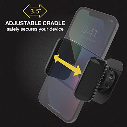 Scosche UH4DVM-SP CarMount 2-in-1 Universal Phone Vent or Dash Mount for The Car | Portable and Adjustable with 360 rotation - style: Dash / Vent