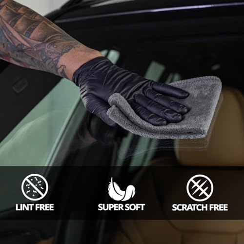 CERAKOTE Microfiber Towels (12 Pack) - Cleaning and Application Towels Durable Microfiber Material - 300 GSM Lint-Free Towel - Ideal for Cars, Home, Shop and Office Cleaning - size: 12.5" x 12.5"