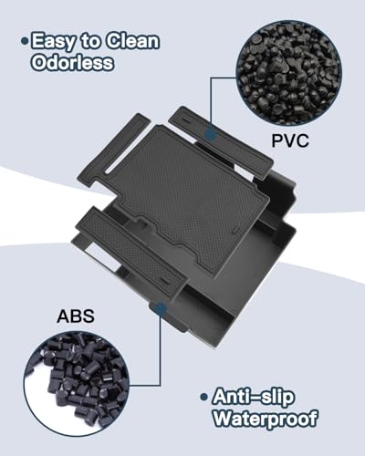Ruiya Fit Acura TLX Center Console Organizer 2021-2025 Acura TLX Accessories ABS Material Armrest Glover Tray Compatible with 2021 2022 2023 2024 2025 Acura TLX - color: 2021+ Acura TLX