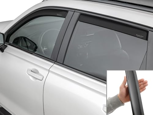 WeatherTech Custom Fit Side Window Deflectors for Honda CR-V Hybrid - (821071IMB), Matte Black - color: Matte Black