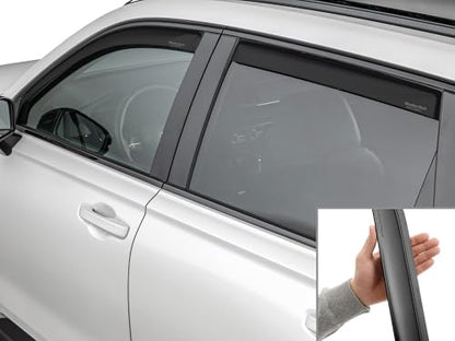 WeatherTech Custom Fit Side Window Deflectors for Honda CR-V Hybrid - (821071IMB), Matte Black - color: Matte Black