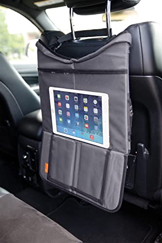 Dreambaby Snack 'N Play On The Go Activity Travel Tray Table for Toddlers with Tablet iPad Holder, Cup Holders, Snack Tray, and Storage Pockets - Road Trip Must Have