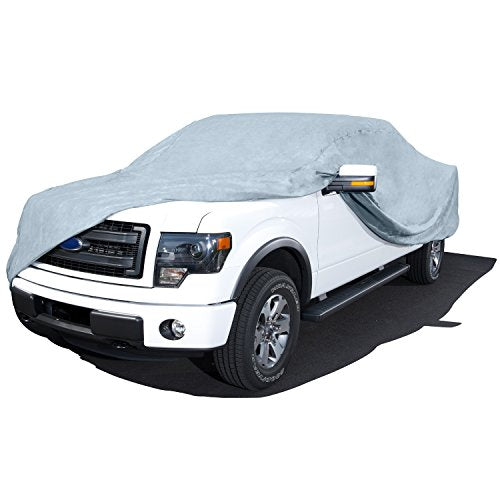 Budge Protector V Truck Cover, Premium 5-Layer Waterproof All Weather Dust Proof Protection with Soft Inner Lining, Fits Trucks up to 232 Inches, Gray, Size 3X - size: Size 3X: 232" L x 70" W x 60" H