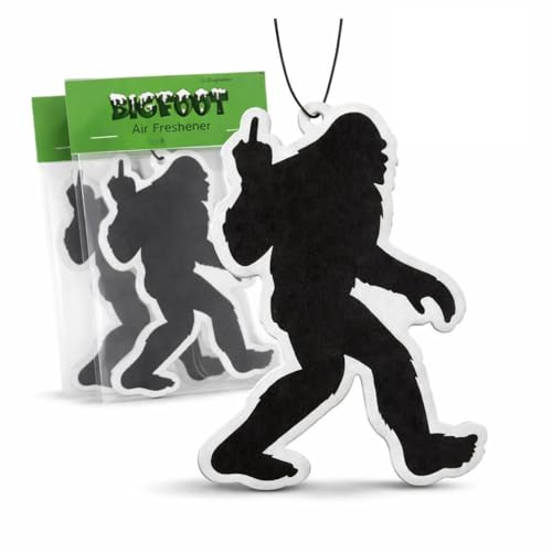Funny Car Air Freshener (3 Pack) – Bigfoot Sasquatch Air Freshener for Car, Novelty Gag Gift, Hanging Auto Air Freshener, Funny Car Accessories for Men Women
