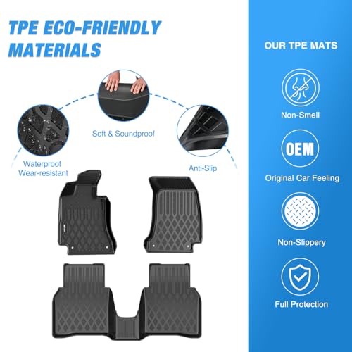 Nilight TPE Floor Mats for Mercedes Benz E-Class E300 E320 E350 E400 E550 E63 2017 2018 2019 2020 2021 2022 2023 All Weather Custom Fit Heavy Duty Floor Liners - color: 2017-2023 Benz E Class