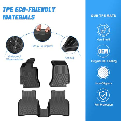 Nilight TPE Floor Mats for Mercedes Benz E-Class E300 E320 E350 E400 E550 E63 2017 2018 2019 2020 2021 2022 2023 All Weather Custom Fit Heavy Duty Floor Liners - color: 2017-2023 Benz E Class
