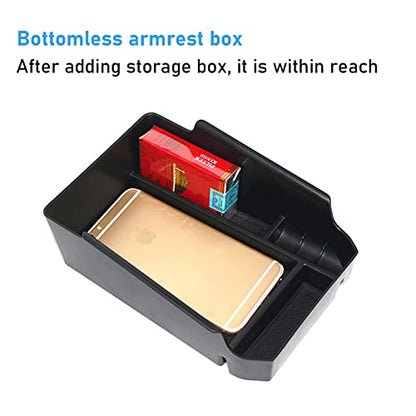 Compatible with BMW X3 Center Console Organizer 2018-2024,for 2019-2024 X4 Console Organizer Tray, for X3 G01/X4 G02 Center Aremrest Secondary Storage Box With Coin Holder(Not Fit 2025+) - size: X3 X4 Center Console Organizer