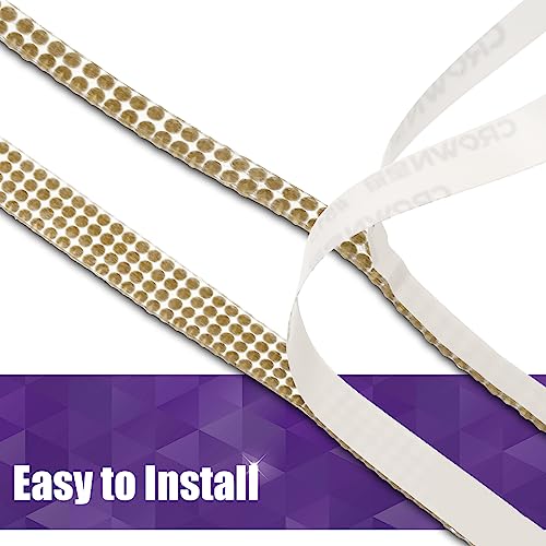 Frienda 2 Rolls 30 Ft Bling Car Trim Self Adhesive Glitter Crystal Rhinestone Car Interior Exterior Accessories Rhinestone Strips Diamond Stickers Roll for Women Auto Dashboard Diamond DIY Decor