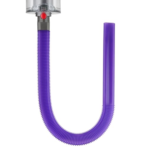 Fullclean Dryer Vent Lint Vacuum Attachments Hose for Dyson Gen5 V15 V15s V12 V11 V10 V9 V8 V7 Detect Absolute Cyclone Outsize Slim Nozzle Crevice Flexible Lint Removal Tool Dryer Vent Cleaner Kit - style: Dryer Hose Purple
