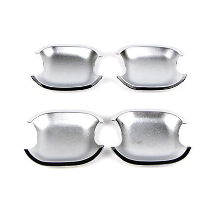 Dreamseek 4Pcs Door Handle Cup Bowl Cover Compatible with Toyota Highlander 2008-2013, Camry 2007-2011, Avalon Sienna 4Runner Tacoma Lexus GX470 RX350 GS350 Chrome ABS Exterior Molding Protector Trim - size: Door Handle Bowl Cover