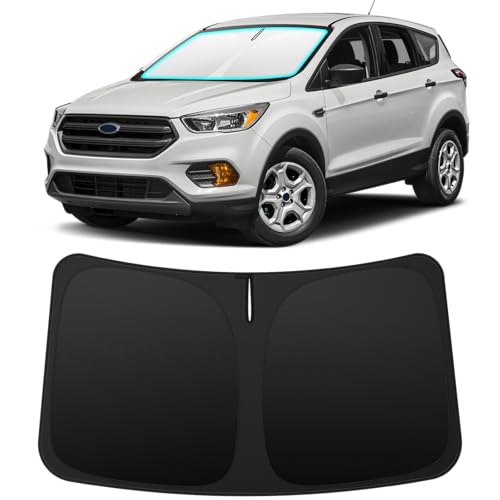 INSAUTO Custom Fit Windshield Sun Shade Accessories for Ford Escape 2013-2019, Foldable Front Window Sunshade, UV & Heat Reflector, Keeps Interior Cool, Includes Storage Bag - size: for 2013-2019 Ford Escape