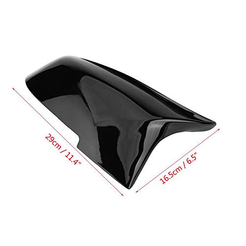 Black Rearview Mirror Cover Cap Compatible with BMW 228i 435i 116i 118i 120i 125i 130i 218i 220i 320i 328i 330i 335i 420i 428i 435i F21 F30 F31 F32 F33 F36 - color: Gloss Black