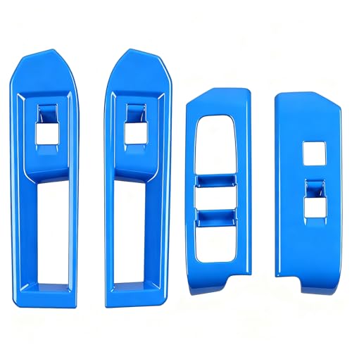 Window Lift Panel Cover for Toyota Tacoma 2024 2025 2026 Interior Accessories (NOT Fit 4-Runner) Center Console ABS Door Handle Switch Decor Trim Light Blue - color: Light Blue, size: 2024 Up- Window Lift Cover