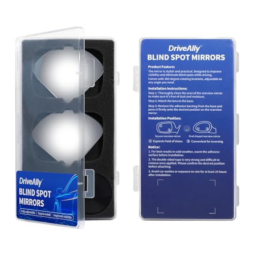 2 PCS Car Blind Spot Mirror, HD Frameless Convex Glass Angle Adjustable, Self-adhesive Back Auxiliary Reverse Mirror Wide Angle Side Mirrors Universal Car Exterior Accessories (Wedge) - size: Wedge