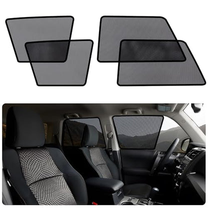 2011-2023 4Runner Window Shades -Car Window Shade for Baby and Driver, Breathable Mesh Car Privacy Curtains for Side Windows, UV Protection and Heat Insulation for Road Trips, Napping - size: 4Runner(2011-2023)4PCS