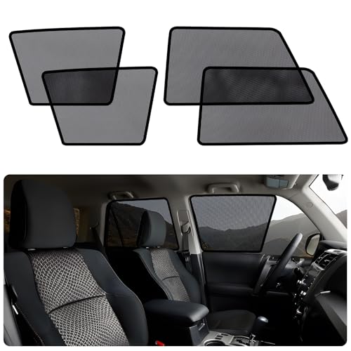 2011-2023 4Runner Window Shades -Car Window Shade for Baby and Driver, Breathable Mesh Car Privacy Curtains for Side Windows, UV Protection and Heat Insulation for Road Trips, Napping - size: 4Runner(2011-2023)4PCS