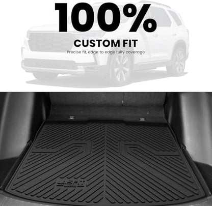 LASFIT Full Set Floor Mats for Honda CR-V 2026 2025 2024 2023 (Gasoline Only), All Weather TPE Custom Fit Floor Liners 1st & 2nd Row & Cargo Mat (Lower Position) - style: 1）For Honda CR-V | 2023-2026 | Full Set with Seat Back Mat (Lower Position)