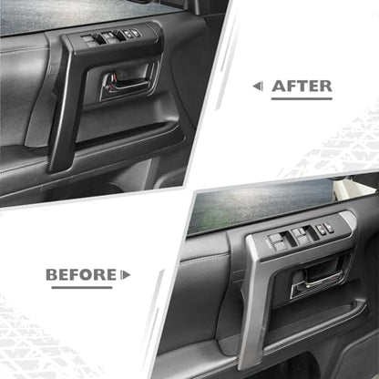 JeCar 8pcs Matte Black Interior Door Handle Covers Trim Kit for Toyota 4Runner 2010-2023 - color: Matte Black
