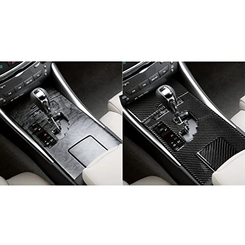 NVCNX Real Premium Carbon Fiber for Lexus IS250 is 250 IS350 2006-2013 2007 2008 2009 2010 2011 2012 / IS250C IS350C 2010-2015 Accessories Center Console Gear Shift Panel Cover Interior Trim Kit 3PCs - color: Gear Shift Panel Kit - A