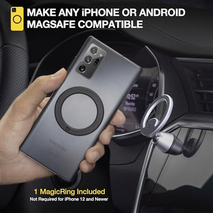Scosche MagicMount MEMSD-SP Elite2 Magnetic Dashboard Mount for Magsafe Mobile Devices, Cell Phone Holder for Car Dash, 360° Adjustable Magnet Head, Compatible with iPhone 14, 13, 12 and MagSafe Case - style: MagSafe Dash