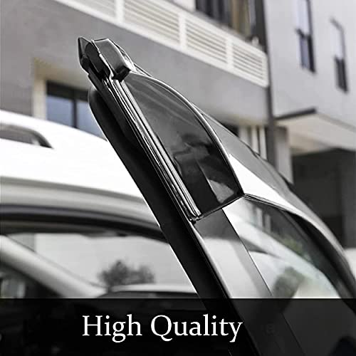 94981 Side Window Visor Vent Deflector Rain Guard,Outside Mount Tape-on Shatterproof Dark Smoke,4pc Window Shades fit for 2014-2022 Jeep Cherokee - size: 2014-2022 Cherokee Outside Mount