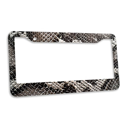 Snake License Plate Frame Abstract Animal Snake Car Front License Plate Personalise Stainless Steel Funny Design Compatible with Standard License Plate Holder for USA and Canada 12.2" X 6.2" - color: Snake_30