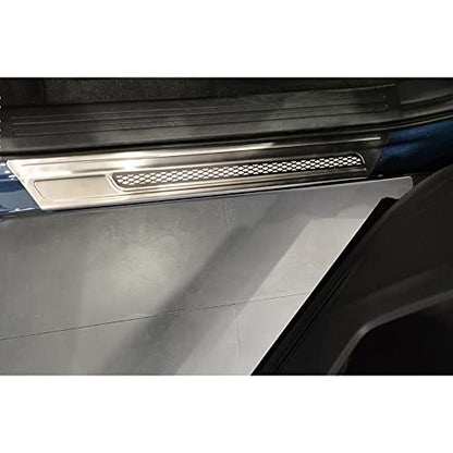 Beautost Fit for Honda CRV CR-V 2023 2024 2025 2026 Outside Door Sill Scuff Plate Guard Cover Trims (Silver) - color: Silver