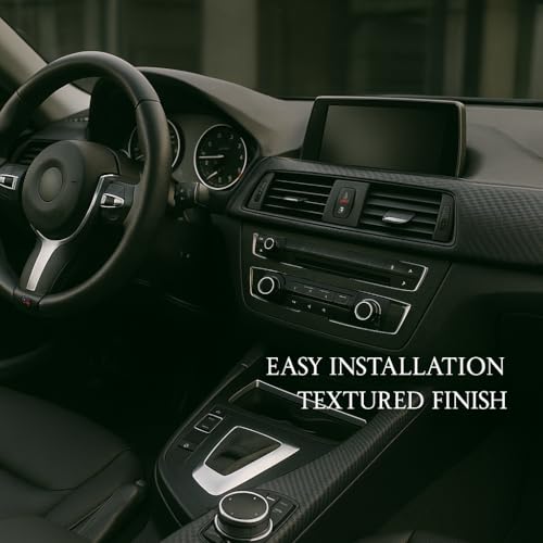RockRose 3D Matte 3D Black Carbon Fiber Vinyl Wrap, Anti-Wrinkle, Air Release Automotive Bubble Wrap, Self Adhesive Car Vinyl Sticker DIY Decals 3FT x 5FT - color: 3D Black, size: 3FT x 5FT