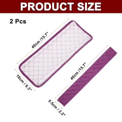 HARFINGTON 2pcs Shoulder Strap Cushions 15.7 Inch Car Seat Belt Pads Cover Auto Seatbelt Strap Shoulder Pad Automotive Seat Belt Cushion Pad for Auto SUV Truck, Purple - color: Purple, size: 15.7 Inch