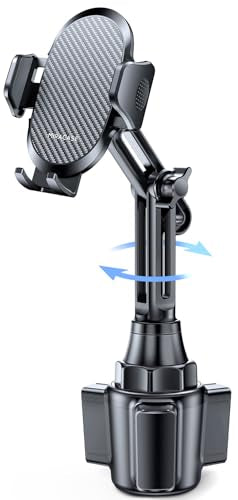 Miracase 2025 Upgraded Universal Cup Phone Holder for Car, [Rotatable & Adjustable] Long Neck Car Cup Holder Phone Mount Compatible with iPhone, Samsung, Google & More Smartphones - style: Classic Single Neck