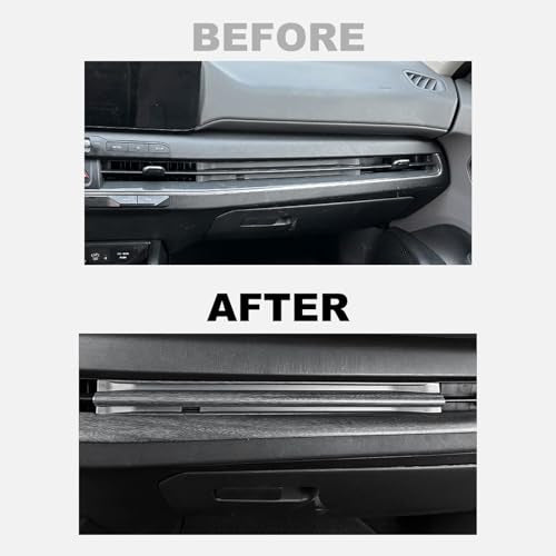 Air Vent Cover Trim, Car Dash Cover Trim, Center Console Dashboard Cover, Compatible with Kia K4 2025 Accessories (Wood Grain) - color: Wood Grain