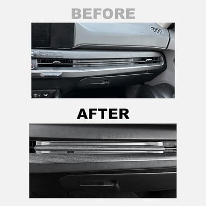 Air Vent Cover Trim, Car Dash Cover Trim, Center Console Dashboard Cover, Compatible with Kia K4 2025 Accessories (Wood Grain) - color: Wood Grain
