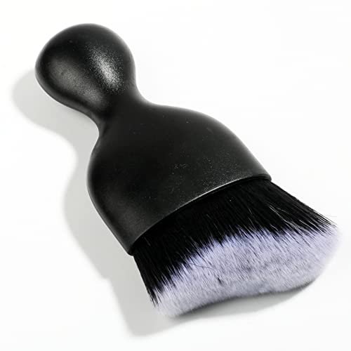 AOCISKA Car Interior Detailing Brush,Soft Bristle Cleaning Brush Car Detailing Brush Dusting Brush,Car Interior Cleaning Tool,Auto Detail Brush Car Dash Duster Brush (Black&White) - color: Black&white