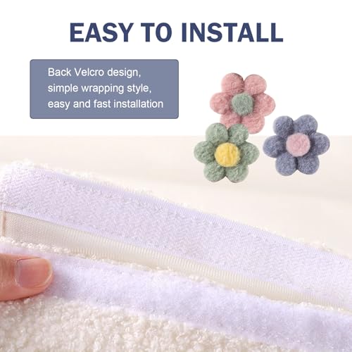2 PCS Car Seat Belt Cover Pads & Tissue Box Set, Cute Flower Safety Seatbelt Covers Cushion, 9.4" x 2.5" Soft Plush Shoulder Strap Protector, Universal Seat Belt Cover for Adults and Kids - size: 2 Pcs Car Seat Belt Cover Pads & Tissue Box Set