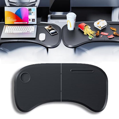 Foldable Car Tray for Tesla Model Y 3, Car Desk Steering Wheel Tray, Foldable Car Table Tray, Foldable Desk Food Tray for Eating and Traveling - size: 29.3" L X 15.4" W X 1" H