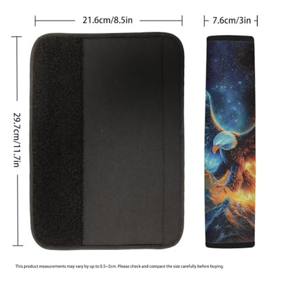 Fashion Eagle Car Seat Belt Pad Cover Soft Universal Car Seat Belt Pads Cover Anti-Slip Shoulder Strap Protect Interior Automotive for Most Vehicle, SUV, Truck, Cars - color: Fashion Eagle