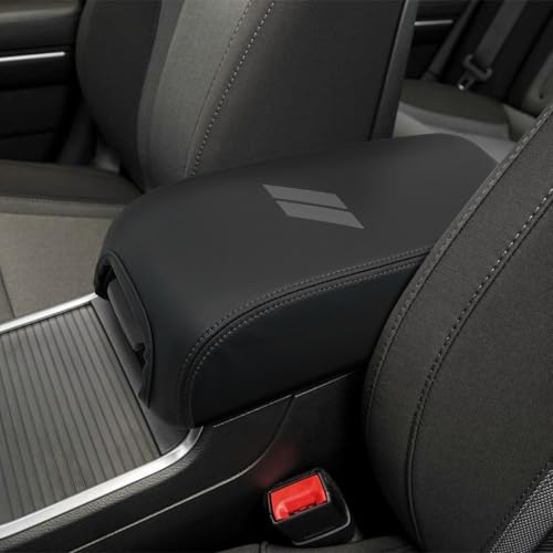 Center Console Cover for Dodge Charger Accessories 2011-2021 2022 2023 for Chrysler 300 2015-2022 Leather Armrest Cover Console Box Lid Protector Interior (Gray Stitches) - color: Gray Stitches