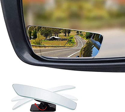 Verivue 3.5-Inch Rectangular Blind Spot Mirrors for Cars, Universal Fit, HD Convex Wide Angle, Stick-On Frameless Design, Adjustable Blindspot Mirror for Car Side Mirrors, 2-Pack - size: Rectangle
