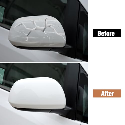 Moonlinks Compatible with Toyota Sienna 2012 2013 2014 2015 2016 2017 2018 2019 2020 Right Passenger Side Mirror Cover Replacement, White Right Side Clip-on Mirror Cap Replaces for 87915-08021-A0 - color: Right White