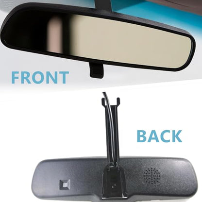 Rear View Mirror Wiring Cover, 2Pcs ABS Plastic Replacement with Impact for 1999-2007, OE# 15195146, Black Interior Mirror Wire Harness Cover Trim - size: 2 pcs