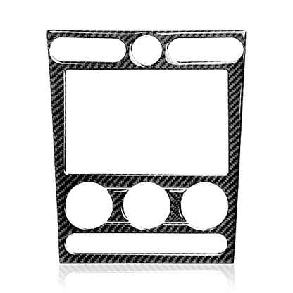 Car Air Conditioning Control Panel Sticker Cover for Ford Mustang GT Shelby 2005 2006 2007 2008 2009 Accessories Carbon Fiber Decal - color: Air Conditioning Control Panel