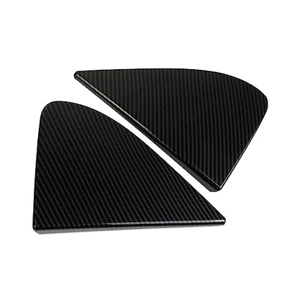 Carbon Fiber Style Front Side Window Triangle Cover Trim Exterior Accessories for 2019-2026 GMC Sierra/Chevrolet Silverado 1500