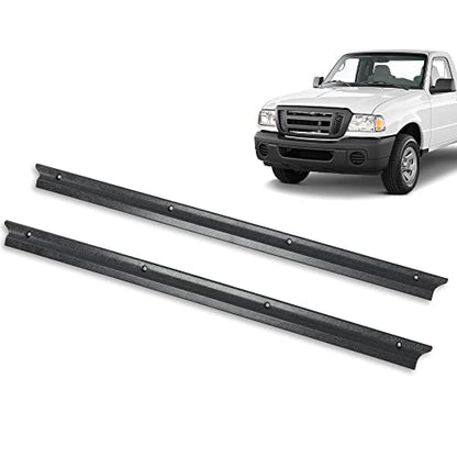 G-PLUS Door Sill Scuff Plate Protector Pair Set LH & RH Sides Compatible with 1992-2011 Ford Ranger F57Z1013208A Black - size: 92-11 Ford Ranger