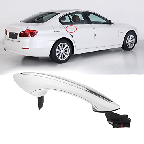 Exterior Pearl White Door Handle Rear Right Passenger Side Compatible with BMW F07 F10 F11 F06 F12 F13 F01 F03 Replace - White,Rear Right (Replaces 51217231934) - color: Pearl White, size: Rear Right
