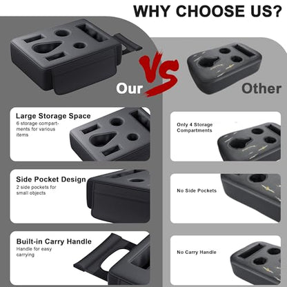 2026 Upgraded Car Cup Holder, 8 in 1 Back Seat Cup Holder for Car, PU Leather Backseat Organizer Car Cupholder Expander Tray for Trucks SUVs RVs Center Console Couch, Holds Drinks Food Phone