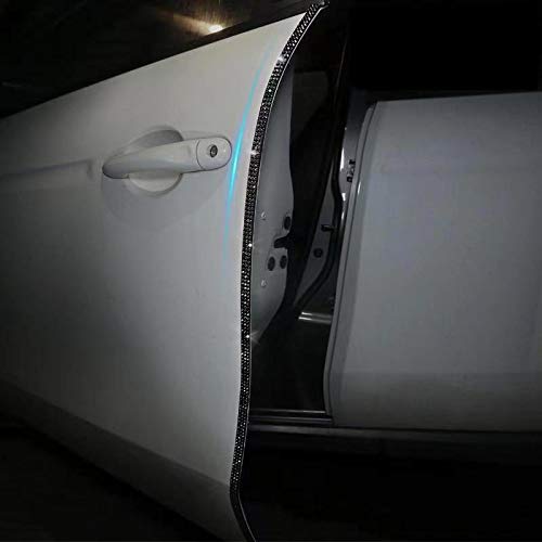 eing Door Edge Anti-Scratch Sticker Door Crash Bumper Crystal Bling Protection Tape Rubber Strip Sticker,Car Door Protector,Car Door Guard,Car Door Protection,90cm/35.4" Each One,4Pack/Set,Black - color: C-Black 4pcs/1set Door Edge Anti Scratch Pad