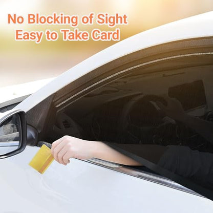 Car Window Sun Shade Cover, 2 PCS Breathable Mesh Car Side Window Sunshade, Sun Protection Heat Insulation, Mosquito Net Curtain, Privacy Protection Universal for Most Cars, SUVs (Front Window) - size: 2 PCS #Front Window