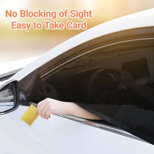 Car Window Sun Shade Cover, 4 PCS Breathable Mesh Car All Side Window Sunshade, Mosquito Net Curtain, Sun Protection Heat Insulation, Privacy Protection Universal for Most Cars, SUVs - size: 4 PCS